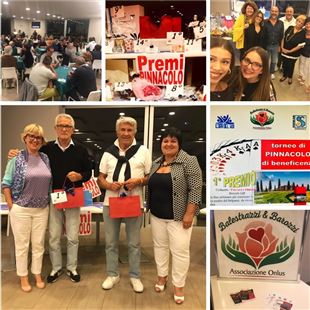 Sporting Club, grande successo per il torneo di pinnacolo. I ringraziamenti de "L'Ora del Noi"