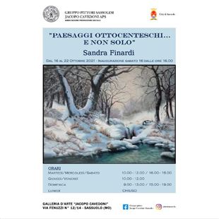 Galleria Cavedoni, sabato l’inaugurazione della personale di Sandra Finardi