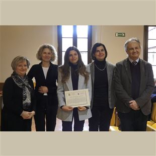 Premio di laurea Andrea Gilioli: la borsa di studio alla dottoressa Angelica Chiara Tazzioli