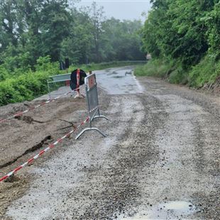 Chiusura da mezzanotte della strada provinciale 19 tra Sassuolo e Prignano per una frana