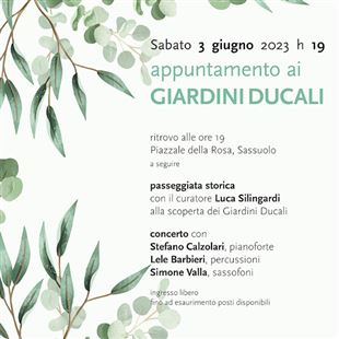 “Appuntamento ai Giardini Ducali”: sabato una serata con Luca Silingardi