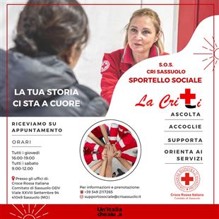 La Croce Rossa di Sassuolo apre un nuovo sportello sociale