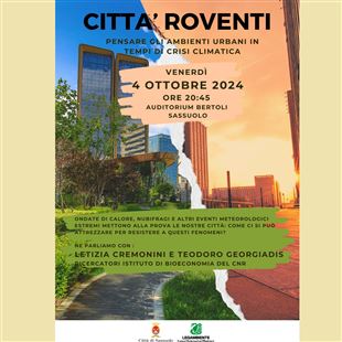 Venerdì all’auditorium Pierangelo Bertoli l’incontro “Città roventi” 