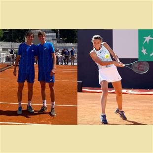 Urgesi e Bondioli dello Sporting Club Sassuolo nel main draw degli Internazionali BNL d’Italia