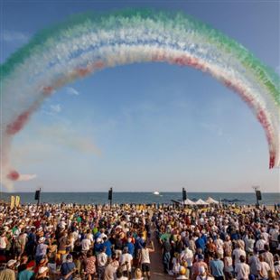 Spettacolo sulla riviera di Jesolo
