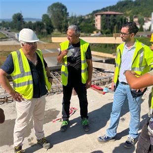 Ponte Veggia: quasi ultimata la costruzione del nuovo marciapiede