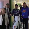 Massimo Bianconcini e la sua moto elettrica nel reparto di pediatria dell’ospedale di Sassuolo